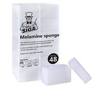 MR.SIGA Éponges Magiques en Mélamine pour Toutes Surfaces, Lot de 48 | Éponges Blanc Magic Éliminent les Taches sur Murs, Chaussures, Traces de Crayon, Éviers, Faciles à Découper, 8 x 5 x 2,5 cm