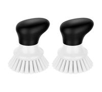 MR.SIGA Lot de 2 Brosses à Vaisselle avec Poignée Ergonomique, Brosse Cuisine pour Nettoyage des Casseroles Poêles Assiettes Évier, Blanc