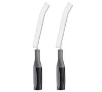 MR.SIGA Lot de 2 Brosses de Nettoyage des Interstices à Poils Durs, Brosse de Crevasses Joint de Carrelage avec Poignée Egonomique, Brosse pour Rainure Fenêtre, Salle de Bain, Toilette, Cuisine