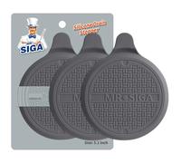 MR.SIGA Lot de 3 Bouchons de Vidange en Silicone Diamètre 13 cm