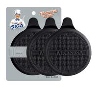 MR.SIGA Lot de 3 Bouchons de Vidange en Silicone Diamètre 13 cm | Bouchons pour Baignoire, Bouchon Évier de Cuisine, Lavabo, Salle de Bain, Noir