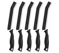 MR.SIGA Lot de 5 Brosses Joint Carrelage, Brosse de Nettoyage des Interstices avec Poignée Egonomique pour Crevasses, Rainure Fenêtre, Salle de Bain, Cuisine