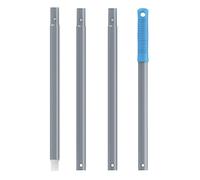 MR.SIGA Manche Télescopique de Longeur 138 cm, Manche Extensible en Aluminium pour Raclette, Balai, Brosse de Nettoyage