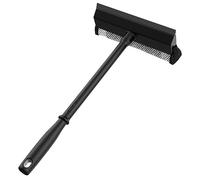 MR.SIGA Raclette professionnelle pour nettoyage de vitres de voiture et lavage de pare-brise, 2 en 1 éponge de nettoyage de fenêtre, lame en caoutchouc avec poignée, noir