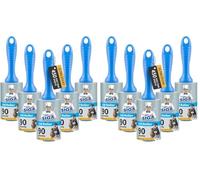 MR.SIGA Rouleau Poils Animaux Extra Collant, Rouleau Adhesif Vêtement, Brosse Adhesive pour Poils Cheveux, 450 Feuilles Faciles à Déchirer, Lot de 10