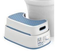 MR.SIGA Tabouret Toilette Empilable à 2 Marches, Repose Pied WC Multi-usages, Marche Pied Enfant Antidérapant, Bleu