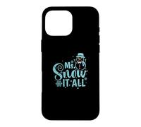 Mr. Snow It All Snow Saison d'hiver Coque pour iPhone 16 Pro Max