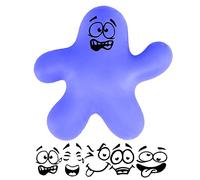 Mr Splatman, flexible, extensible, spongieux, jouet anti-stress, votre compagnon de réduction de l'anxiété et de la tension, jetez-le contre le mur ou le sol et il se remodelera avec des visages