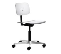 Mr. Square - Chaise pivotante sur roulettes beech plywood 42x42cm