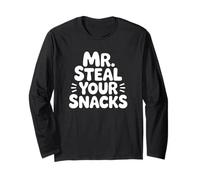 Mr. Steal Your Snacks Funny Food Manche Longue
