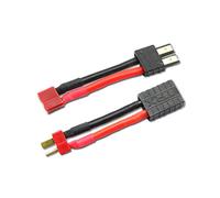 Mr. Stecker Modellbau® Lot de 2 adaptateurs Traxxas mâle vers T-Dean en hêtre femelle + 1 prise femelle Traxxas femelle vers fiche T-Dean mâle TRX plaqué or anti-inversion de polarité pour batterie