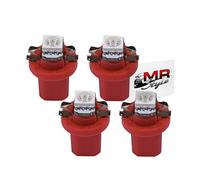 MR-Style Lot d'autocollants et 4 LED haute puissance pour éclairage de compteur de vitesse (rouge) compatible avec Renault Twingo 1993-2007 - Kit de conversion d'éclairage pour instruments