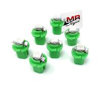 MR-Style Lot d'autocollants et 7 ampoules LED haute puissance pour compteur de vitesse (vert) compatibles avec Mercedes W208 + W210