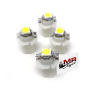MR-Style Set d'autocollants et 4x éclairage de tableau de bord LED haute puissance (blanc) compatible avec VW Vento + Golf 3, kit de conversion pour éclairage des instruments