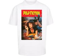 MERCHCODE Mc896-pulp Fiction Poster Oversize Tee T-Shirt, Blanc, L Hommes