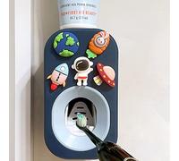 Mr. Thumbs Distributeur Automatique de Dentifrice Mural pour Salle de Bain, Presse-Dentifrice pour Enfants et fêtes familiales (1 pièce, Astronaute)