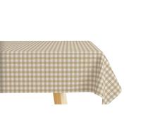 Mr. Toile de coton Nappe Vichy lavable, résistante et facile à nettoyer, idéale pour cuisine et salle à manger, découpe sur mesure 225 x 140 cm