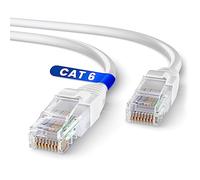 Mr. Tronic Câble Ethernet 35m, Reseau LAN Cat 6 Haut Debit Pour une Connexion Internet Rapide et Fiable | Câble Ethernet Connecteur AWG24, RJ45 UTP CCA (35 Mètres, Blanc)