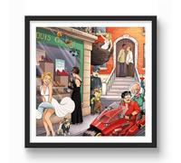 Mr. Troove 10 films à trouver - Poster 30 x 30 cm - Rue Chic | 10 films cultes sont représentés dans ce poster !