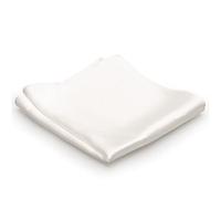 Mr.Van 100% Soie Pochette de Costume Homme Blanc Pocket Square 35 * 35cm 16,5 Momme Mouchoir pour Mariage Banquet