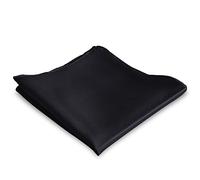 Mr.Van 100% Soie Pochette de Costume Homme Noir Pocket Square 35 * 35cm 16,5 Momme Mouchoir pour Mariage Banquet