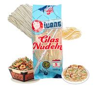 Mr. WANG Asia Lot de 18 sachets de 100 g de pâtes, en verre, naturellement sans gluten, préparation rapide, vermicelles, idéales pour les salades, les soupes, les plats de poêle