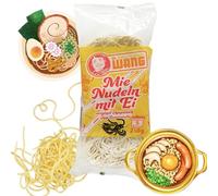 Mr. WANG Mie Nouilles avec œuf 10 x 250 g - Pâtes instantanées - Idéal pour les pâtes ou les soupes frites - Rapide et facile - Végétarien