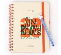 Mr. Wonderful - Agenda annuel 2026 avec vue hebdomadaire et stylo effaçable Bobo - Pas de règles, seulement d'attitude