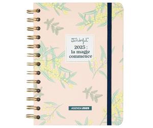 Mr. Wonderful - Agenda Office petit format 2025 Semainier - La magie commence - Comprend 8 feuilles d'Autocollants et Phrases de Motivation