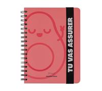 Mr.Wonderful - Agenda Wonder 2024 Semainier rose - Tu vas assurer 22,1 x 2,1 x 15,6