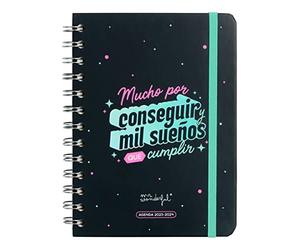 Mr. Wonderful, Agenda Wonder petit 2023-2024 hebdomadaire, Beaucoup à obtenir et mille rêves à réaliser