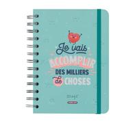 Mr.Wonderful - Agenda Wonder petit format 2024 Semainier - Je vais accomplir des milliers de choses 22,1 x 2,1 x 15,6