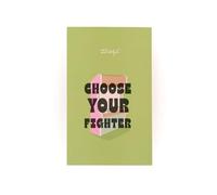 Mr. Wonderful Bloc-notes - Choose Your Fighter - 120 Feuilles Blanches 100 gsm - Papeterie Rétro FSC