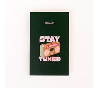 Mr. Wonderful Bloc-notes - Stay Tuned - 120 Feuilles Blanches 100 gsm - Papeterie Rétro FSC