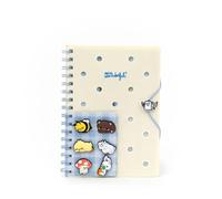 Mr. Wonderful Cahier A5 à Spirale avec Charms - Lazy Bo-Bo - 160 Pages FSC