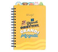 Mr. Wonderful - Cahier A5 avec diviseurs avec languette - Grands objectifs, grands projets