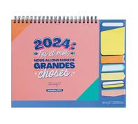 Mr.Wonderful - Calendrier de bureau 2024 - Vous et moi allons faire de grandes choses 18 x 2 x 24 (version française)
