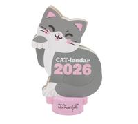 Mr. Wonderful - Calendrier de bureau 2026 avec support -CAT-lendar