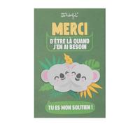 Mr. Wonderful - Carte - Merci d'être là quand j'en ai besoin. Tu es mon soutien ! - Carte postale avec un message de remerciement