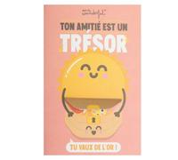 Mr. Wonderful - Carte - Ton amitié est un trésor, tu vaux de l’or ! - Carte postale sur le thème de l'amitié