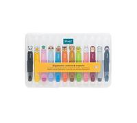 Mr. Wonderful Crayons de Couleur Ergonomiques Wonder Comic - Set de 12 Crayons de Cire pour Enfants