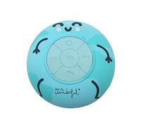 Mr Wonderful - Enceinte de Douche Bluetooth avec Ventouse, étanche IPX4, Haut-Parleur pour Douche et Piscine avec Son Puissant en stéréo 360° et Bluetooth 5.0, Design Original Carte du Monde.