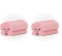 Mr. Wonderful Gomme Lazy Cochon - Gomme en Forme de Personnage Allongé - Papeterie Originale (Lot de 2)