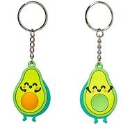 Mr. Wonderful Lot de 2 porte-clés en forme de personnages qui s’emboîtent à la perfection en caoutchouc Multicolore 4 x 4 cm