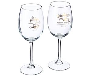 Mr. Wonderful Lot de 2 Verres à vin pour mariés: Il Nous Reste Beaucoup de rêves à réaliser, 47cl, Multicolore, Taille Unique, 2
