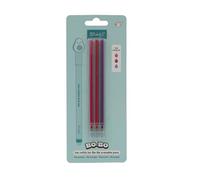 Mr. Wonderful Lot de 3 recharges d'encre pour stylos effaçables - Rose, grenat et lilas - Encre gel thermosensible - Recharges de stylo