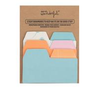 Mr. Wonderful - Marque-pages adhésifs pour ne pas perdre de vue le meilleur - Bleu - Contient 6 blocs de 25 marque-pages adhésifs chacun