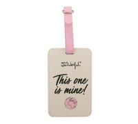 MR. WONDERFUL Mr.wonderful - Étiquette À Bagage - This One is Mine! Unisex Travel Accessory- Luggage Cart, Multicolore,