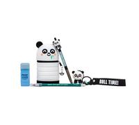 Mr. Wonderful Pack Back to School Panda - Trousse, Stylo 3D, Porte-clés et Crayon Infini