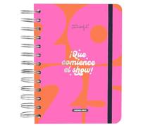 Mr. Wonderful Petit agenda Wonder 2025 journalier - Que le spectacle commence ! - Comprend 8 feuilles d'autocollants et des phrases quotidiennes motivantes